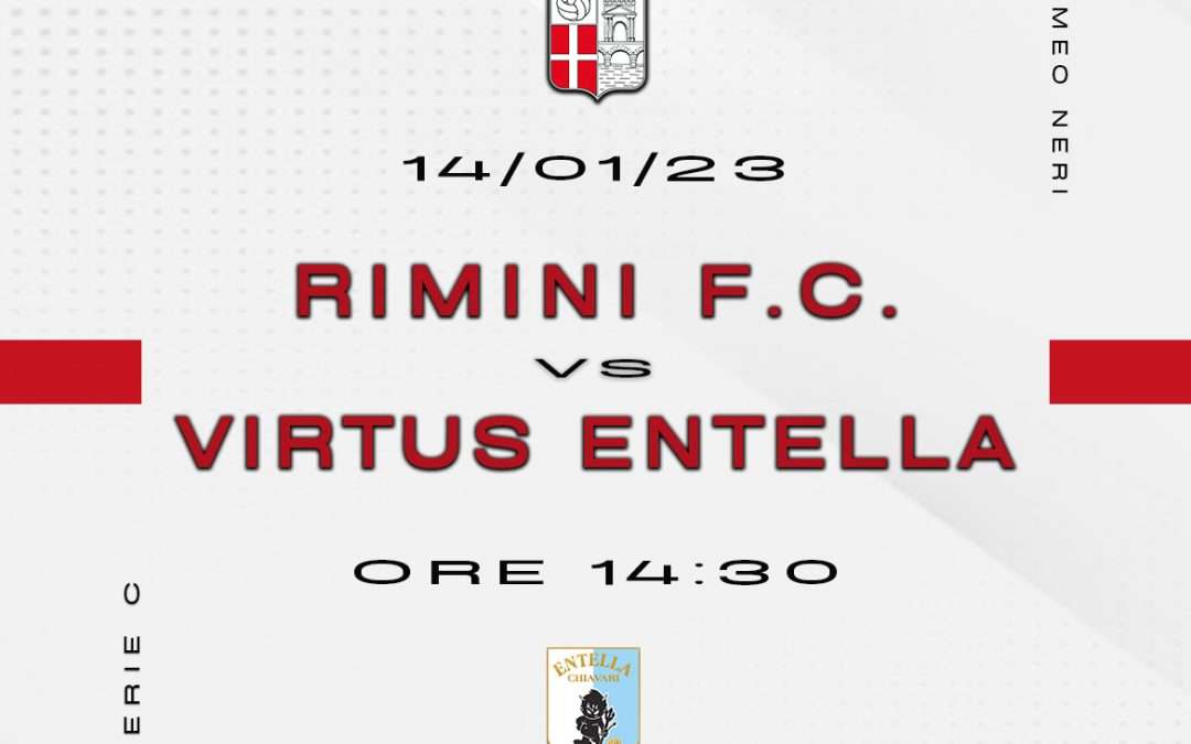 Rimini FC – Virtus Entella, oggi pomeriggio apertura prevendita.