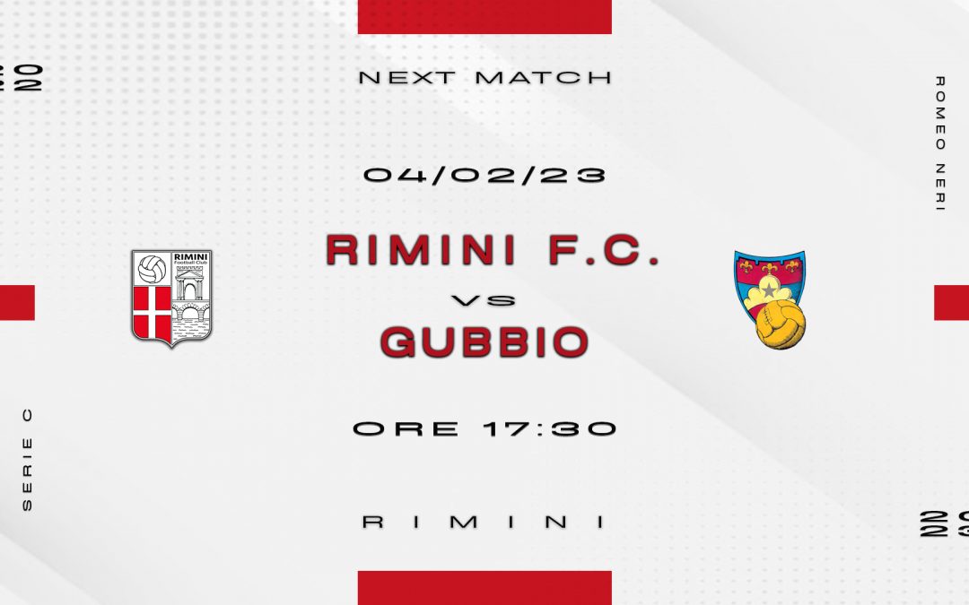 RIMINI FC – GUBBIO, aperta dalle 15:30 la prevendita.