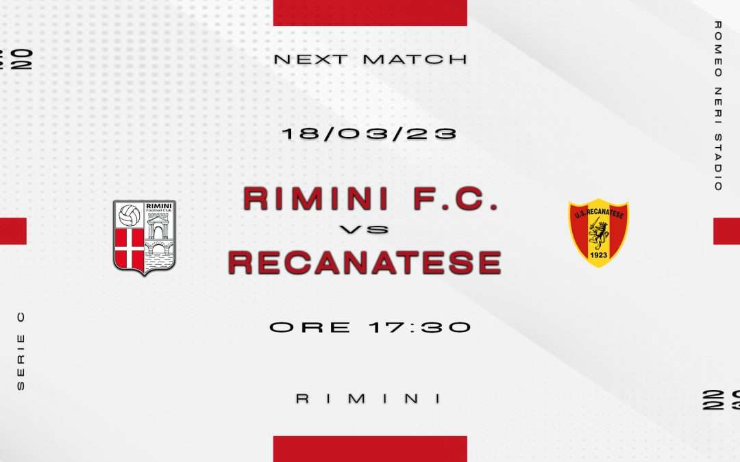 RIMINI FC – RECANATESE, attiva la prevendita.