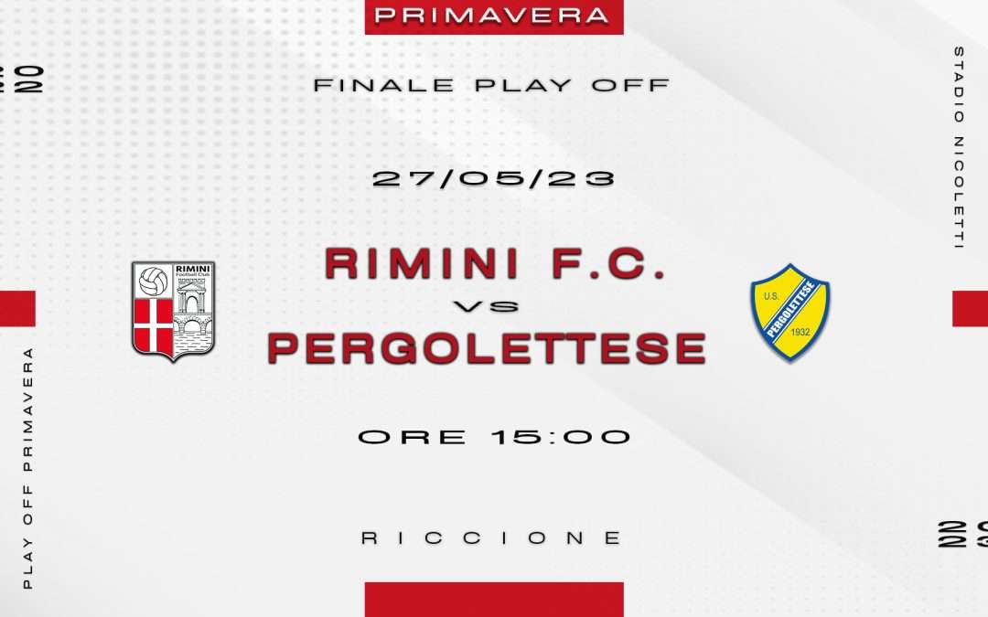 Rimini FC – Pergolettese, finale play off, modalità ingresso.