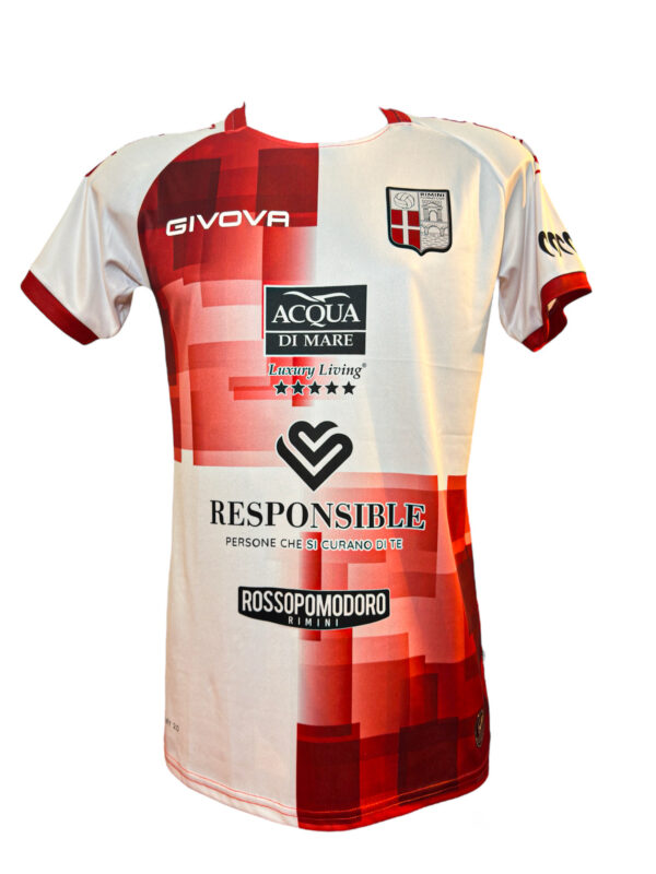 Maglia Gara Home Ufficiale a Scacchi Biancorossi, completa di Sponsor