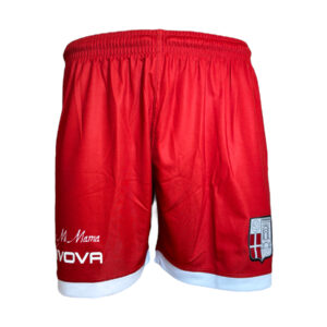 Pantaloncino gara ufficiale Rosso con logo Rimini FC, completo di Sponsor